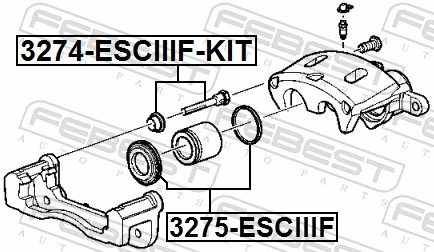 Repair Kit, brake caliper 3275-ESCIIIF