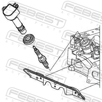 Seal Ring, spark plug shaft HCP-002
