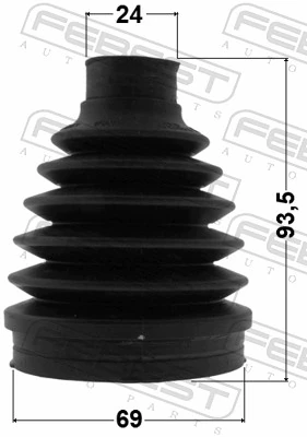 FEBEST 2115P-KUGR Bellow Kit, drive shaft