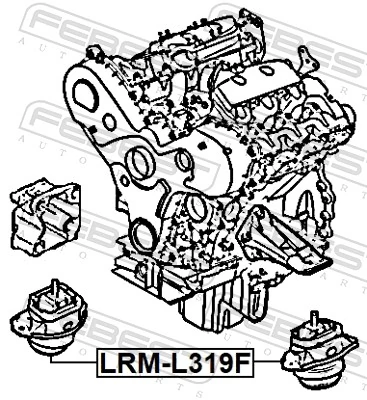 FEBEST LRM-L319F Mounting, engine