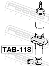 Spacer Bush, shock absorber TAB-118