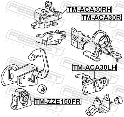 Mounting, engine TM-ACA30RH