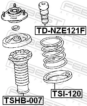 Rubber Buffer, suspension TD-NZE121F