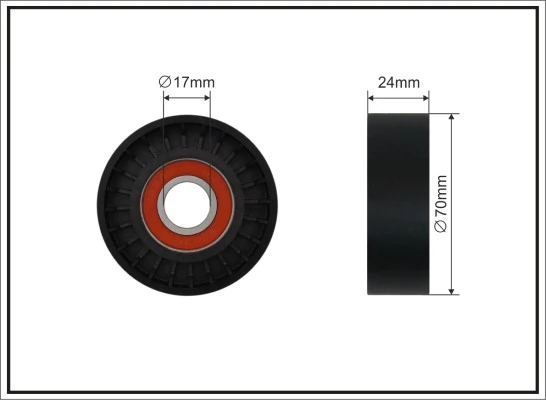 Tensioner Pulley, V-ribbed belt 500670