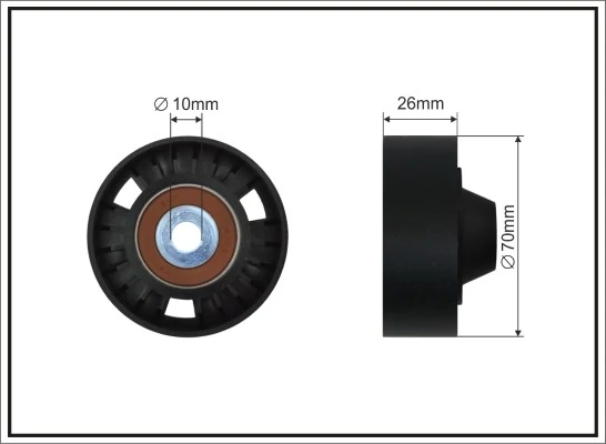 Deflection/Guide Pulley, V-ribbed belt 262-26 SC