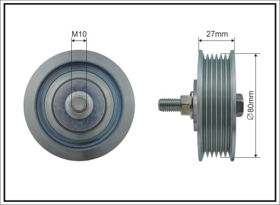 Deflection/Guide Pulley, V-ribbed belt 500407