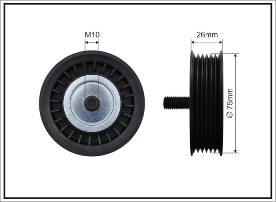 Deflection/Guide Pulley, V-ribbed belt 500080