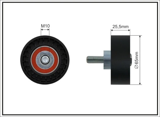 Deflection/Guide Pulley, V-ribbed belt 05-19