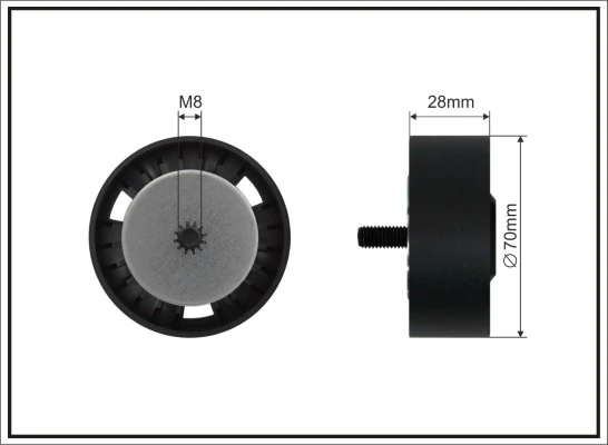 Deflection/Guide Pulley, V-ribbed belt 500223 SC