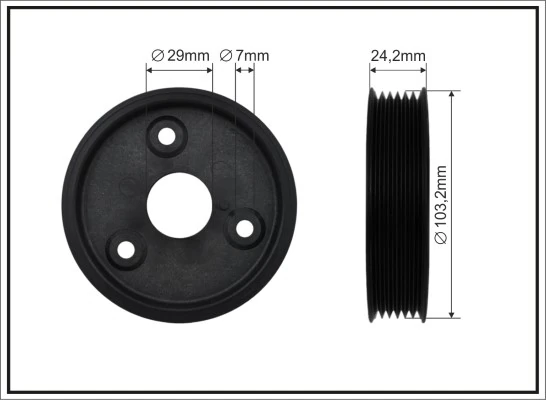 Belt Pulley, power steering pump 500322