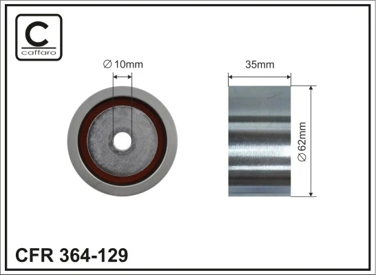 Deflection Pulley/Guide Pulley, timing belt 364-129