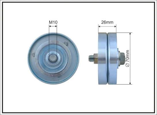 Tensioner Pulley, V-ribbed belt 500131