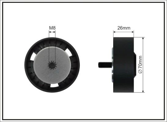 Deflection/Guide Pulley, V-ribbed belt 238-99 SC