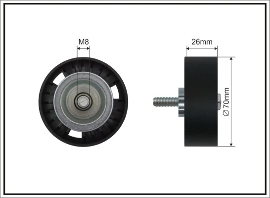 Deflection/Guide Pulley, V-ribbed belt 500347 SC