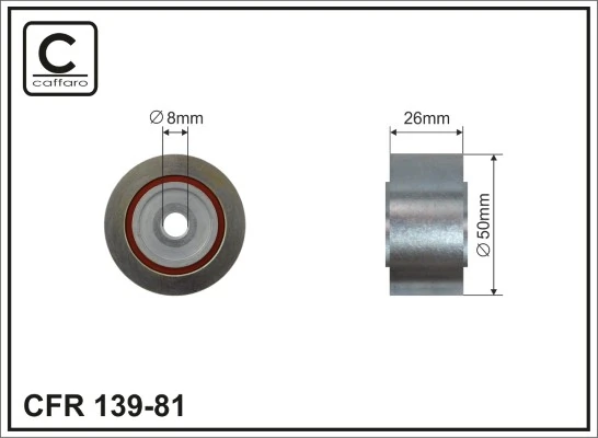 Deflection/Guide Pulley, V-ribbed belt 139-81