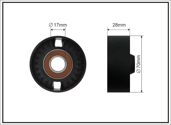 Deflection/Guide Pulley, V-ribbed belt 339-00 SC