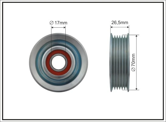 Tensioner Pulley, V-ribbed belt 500472
