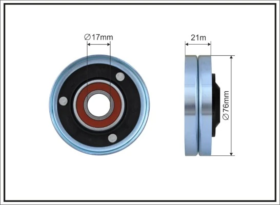 Tensioner Pulley, V-ribbed belt 500654