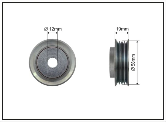 Deflection/Guide Pulley, V-ribbed belt 500135
