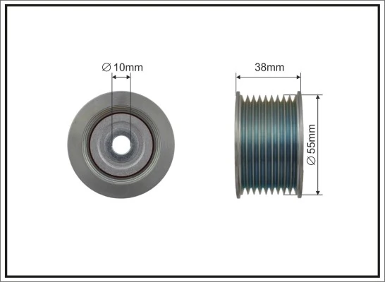Deflection/Guide Pulley, V-ribbed belt 500428
