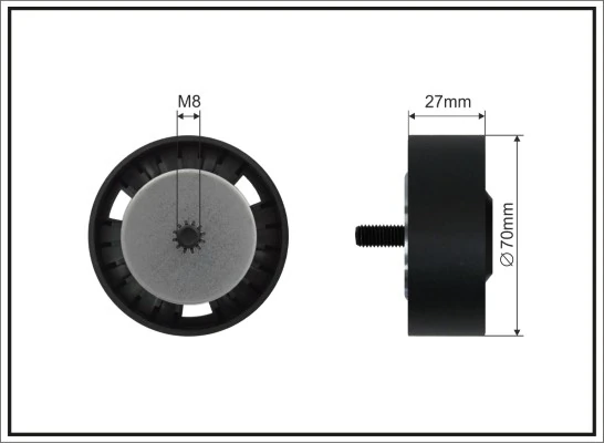 Deflection/Guide Pulley, V-ribbed belt 226-99 SC