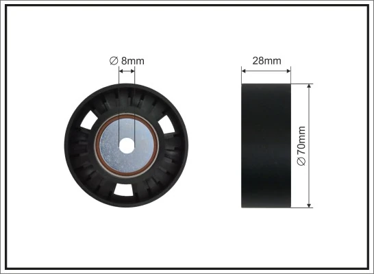 Deflection/Guide Pulley, V-ribbed belt 226-107 SC