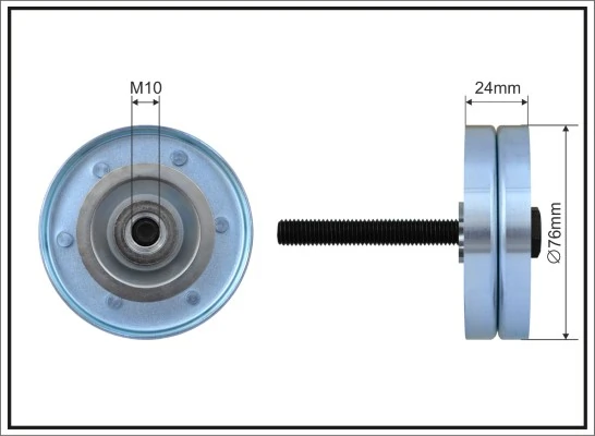 Deflection/Guide Pulley, V-ribbed belt 252-53