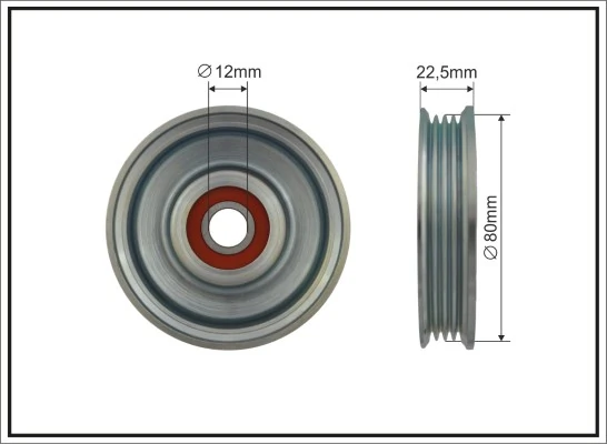 Deflection/Guide Pulley, V-ribbed belt 379-133