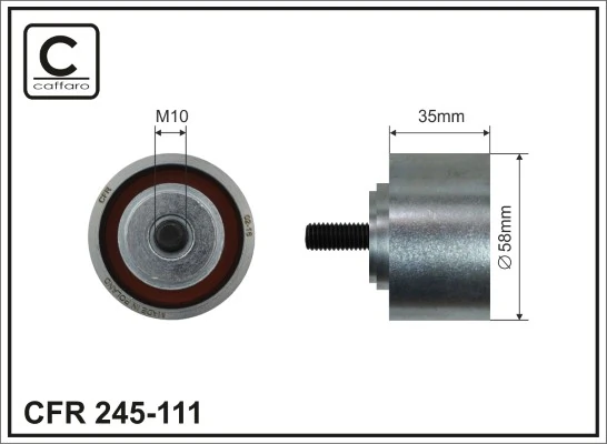 Deflection Pulley/Guide Pulley, timing belt 245-111