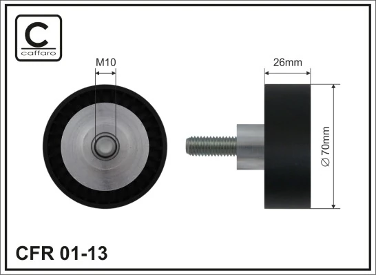 Deflection/Guide Pulley, V-ribbed belt 01-13