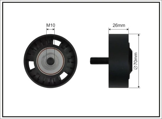 Deflection/Guide Pulley, V-ribbed belt 500189 SC