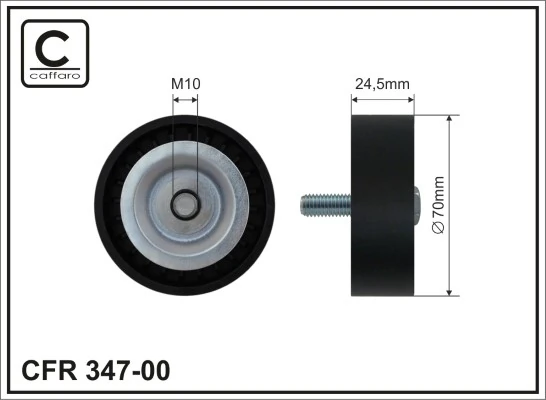 Deflection/Guide Pulley, V-ribbed belt 347-00