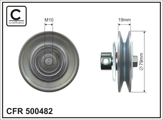 Паразитный / ведущий ролик, поликлиновой ремень 500482