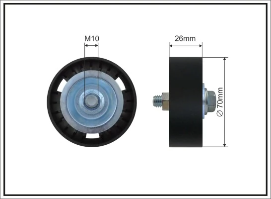 Tensioner Pulley, V-ribbed belt 500131 SC