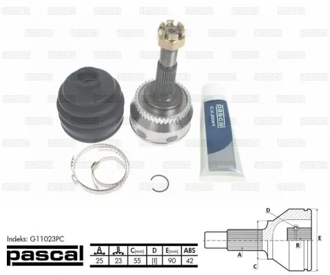 PASCAL G11023PC Joint Kit, drive shaft