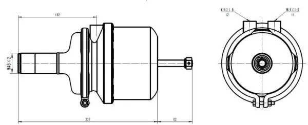 SBP 05-BCT16/24-M48X2 Pretensioning Cylinder