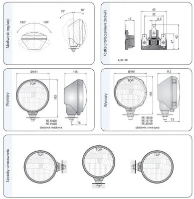 TRUCKLIGHT HL-UN006R Headlight