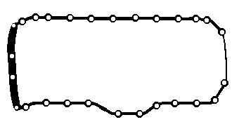Gasket, oil sump OP0388