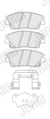 Brake Pad Set, disc brake 574012J