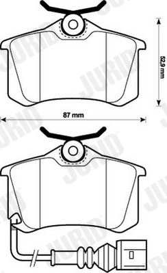 Brake Pad Set, disc brake 573112J