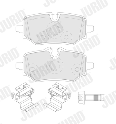 JURID 574287J Brake Pad Set, disc brake