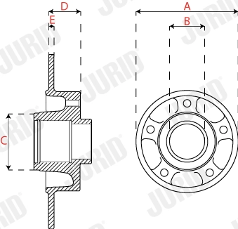 JURID 563317JC-1 Brake Disc