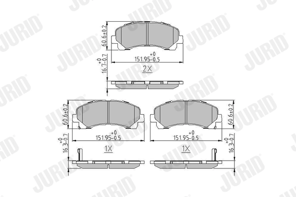 Brake Pad Set, disc brake 573467J