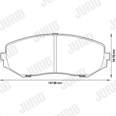 Brake Pad Set, disc brake 572584J