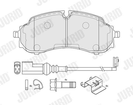 Brake Pad Set, disc brake 574267J