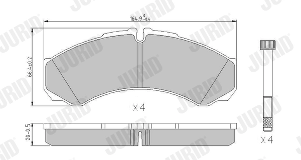Brake Pad Set, disc brake 2912109561