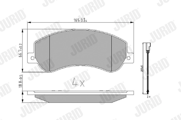 Brake Pad Set, disc brake 573275J