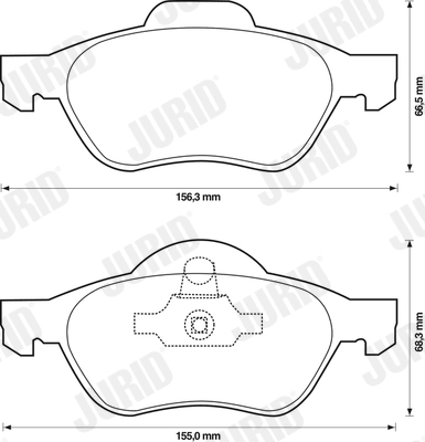 Brake Pad Set, disc brake 573244J