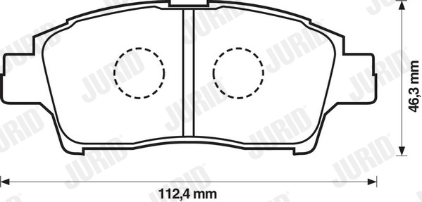 Brake Pad Set, disc brake 572404J