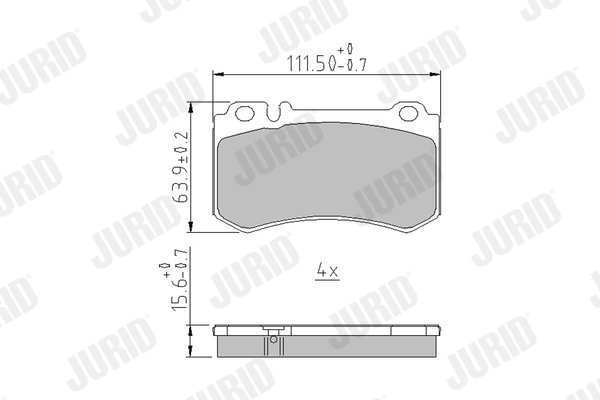 Brake Pad Set, disc brake 573302J